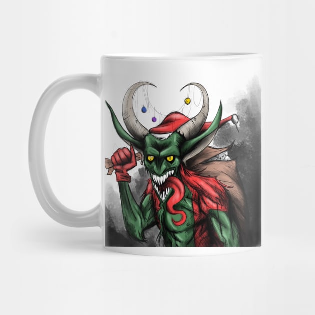 evil santa claus krampus is coming to town by jorge_lebeau